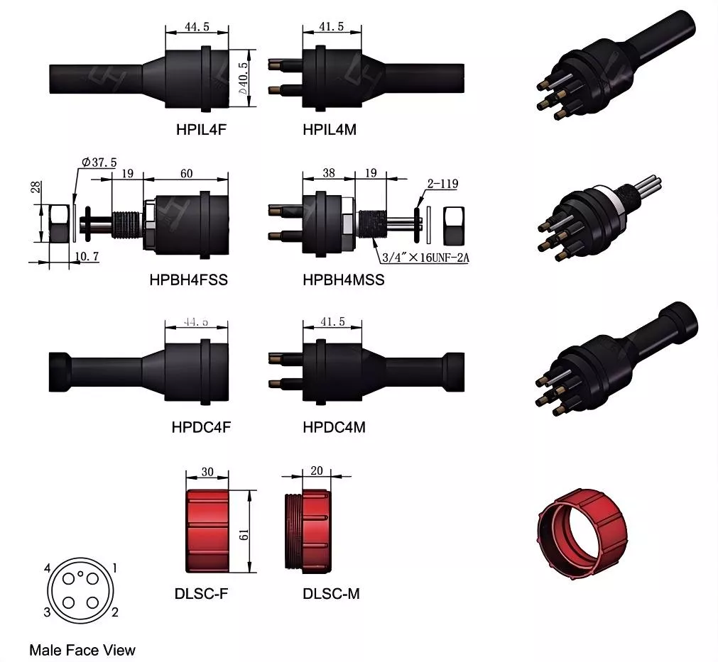 Power supply 4 core type C