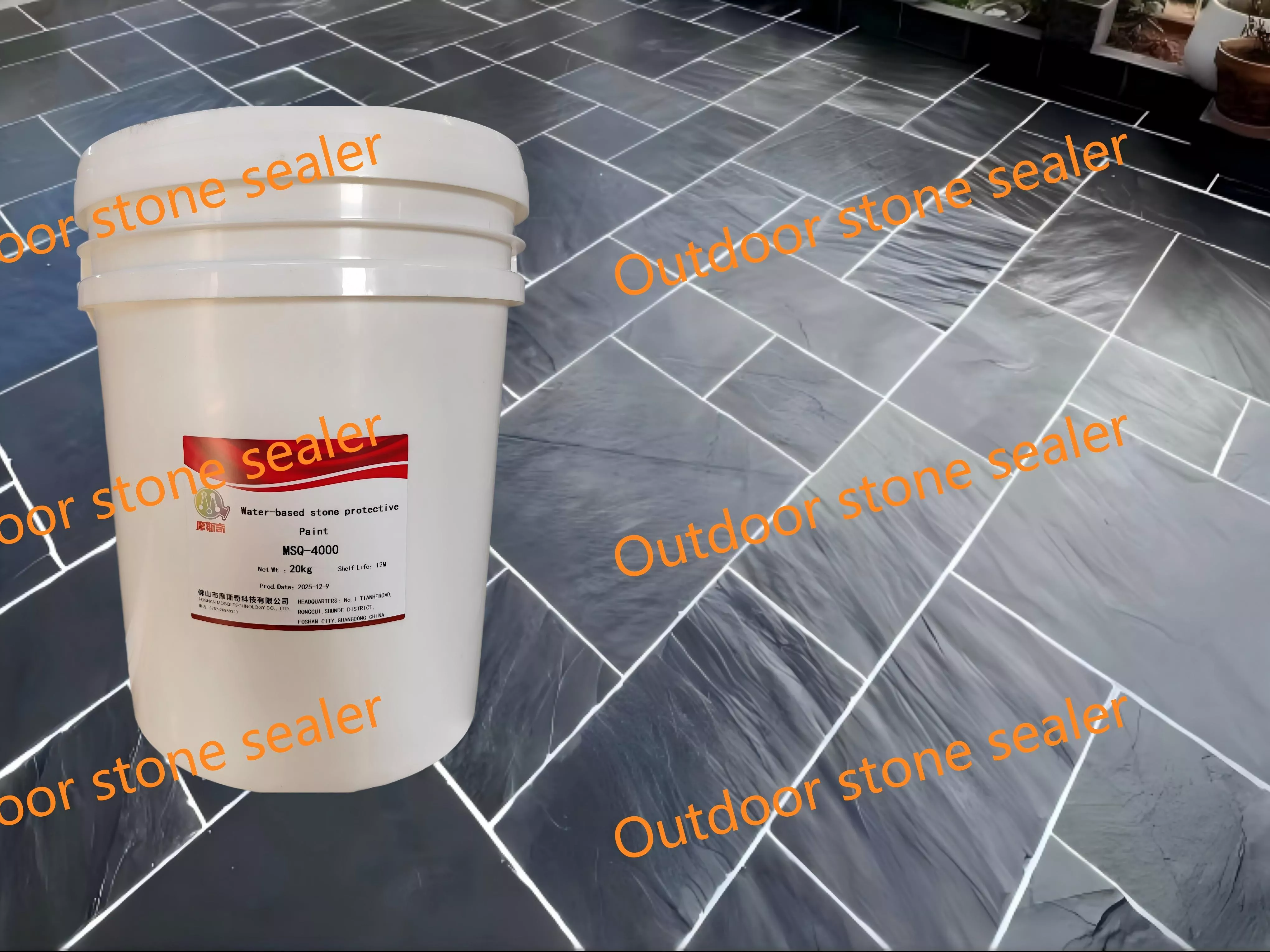 Water-based stone sealer