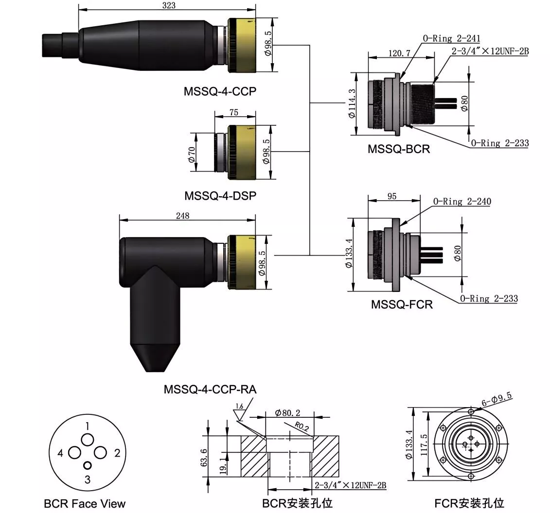 Metal case high voltage 4 core 3