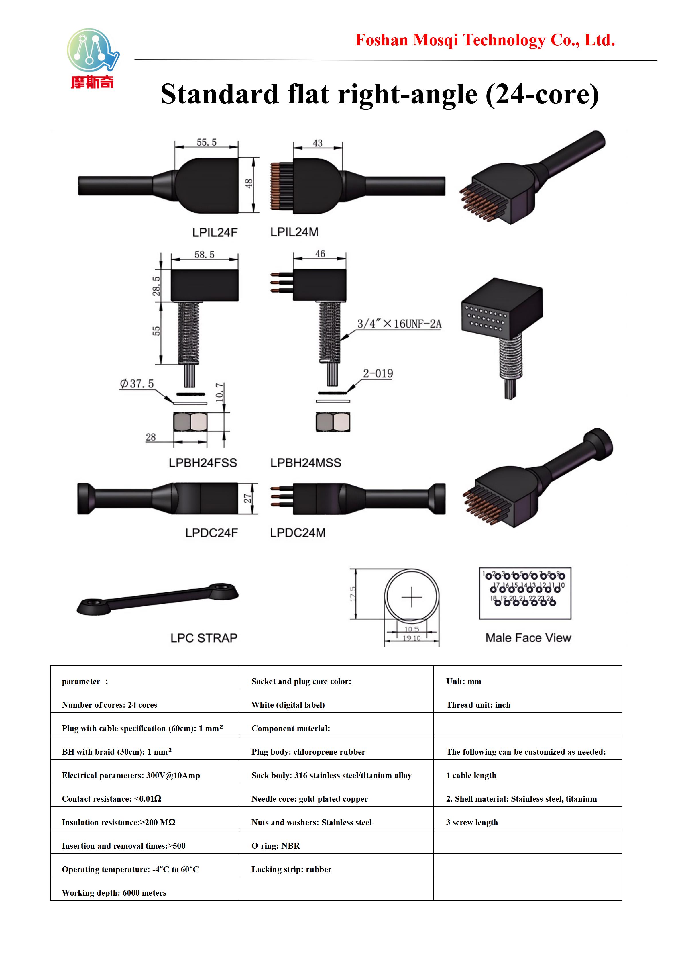 标准扁平直角（24芯）（Standard flat right-angle (24-core)）_01