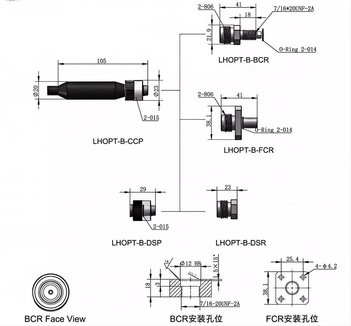 Optical fiber series 1 core