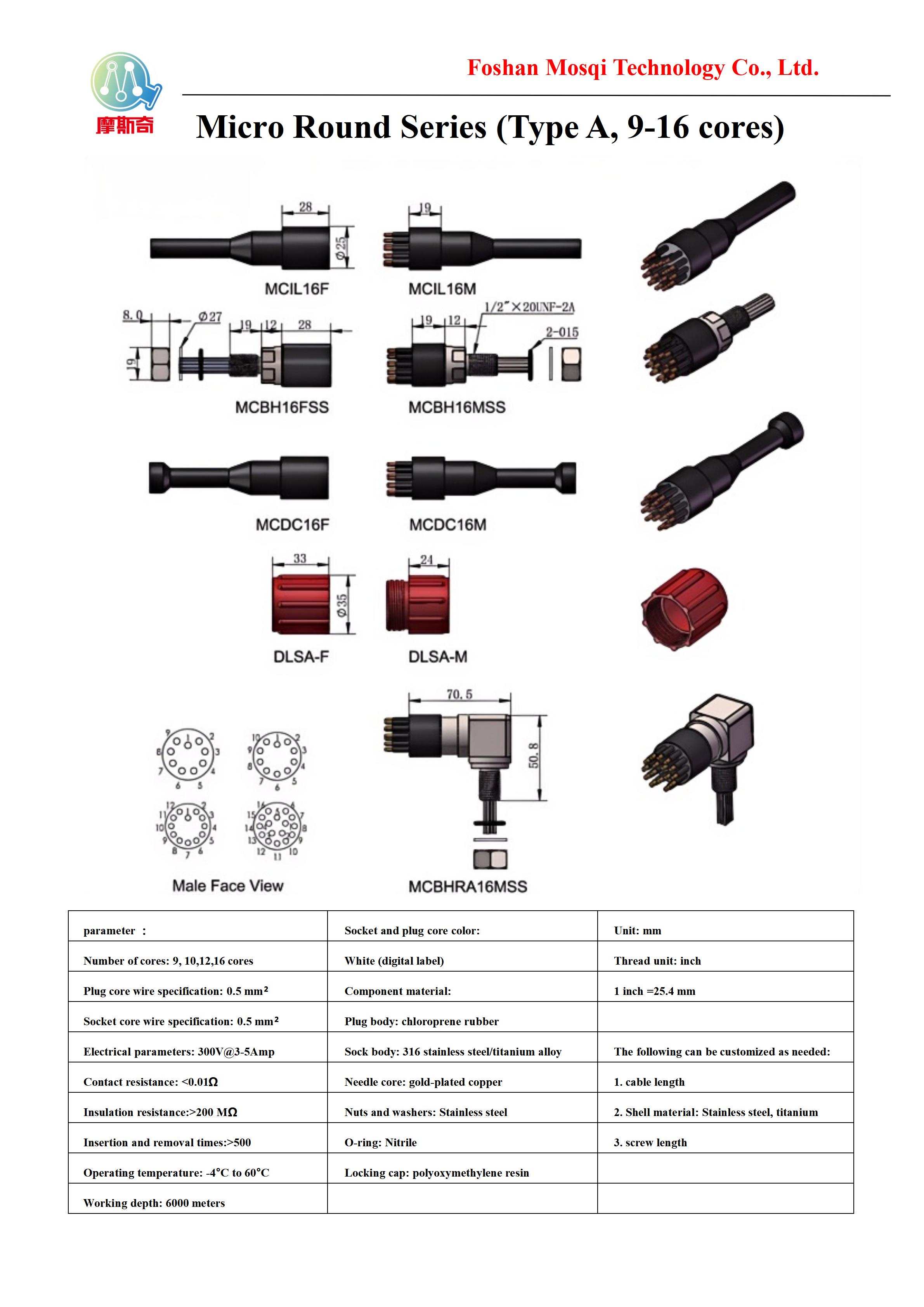 微小圆行系列（9~16芯A型）（Micro Round Series (Type A, 9-16 cores)）_01